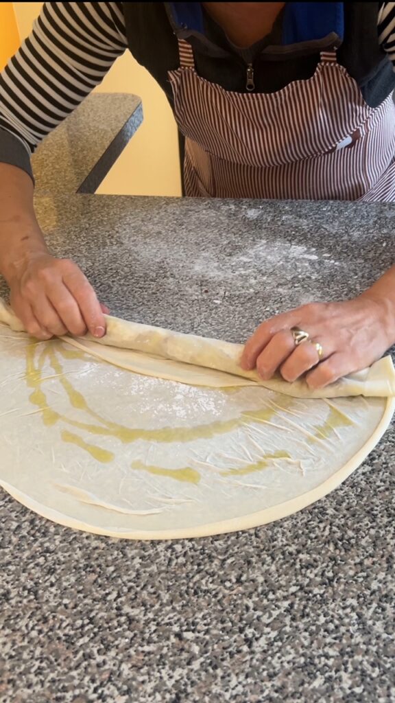 rolling up the phyllo to master the art of byrek